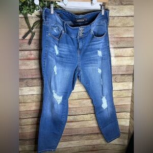 Torrid Distressed Denim Jean Pants Size 18S